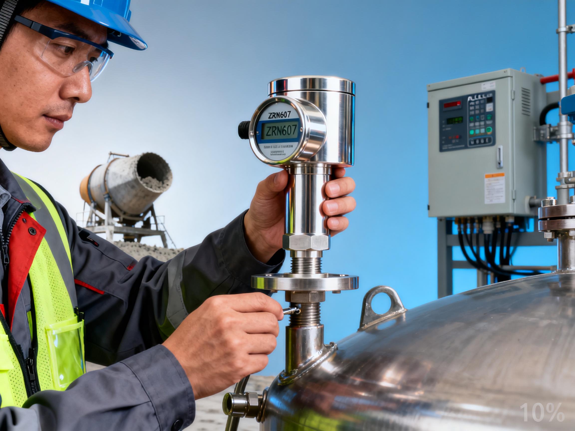 ZRN607圆柱式压力传感器在搅拌站的实际应用案例分享