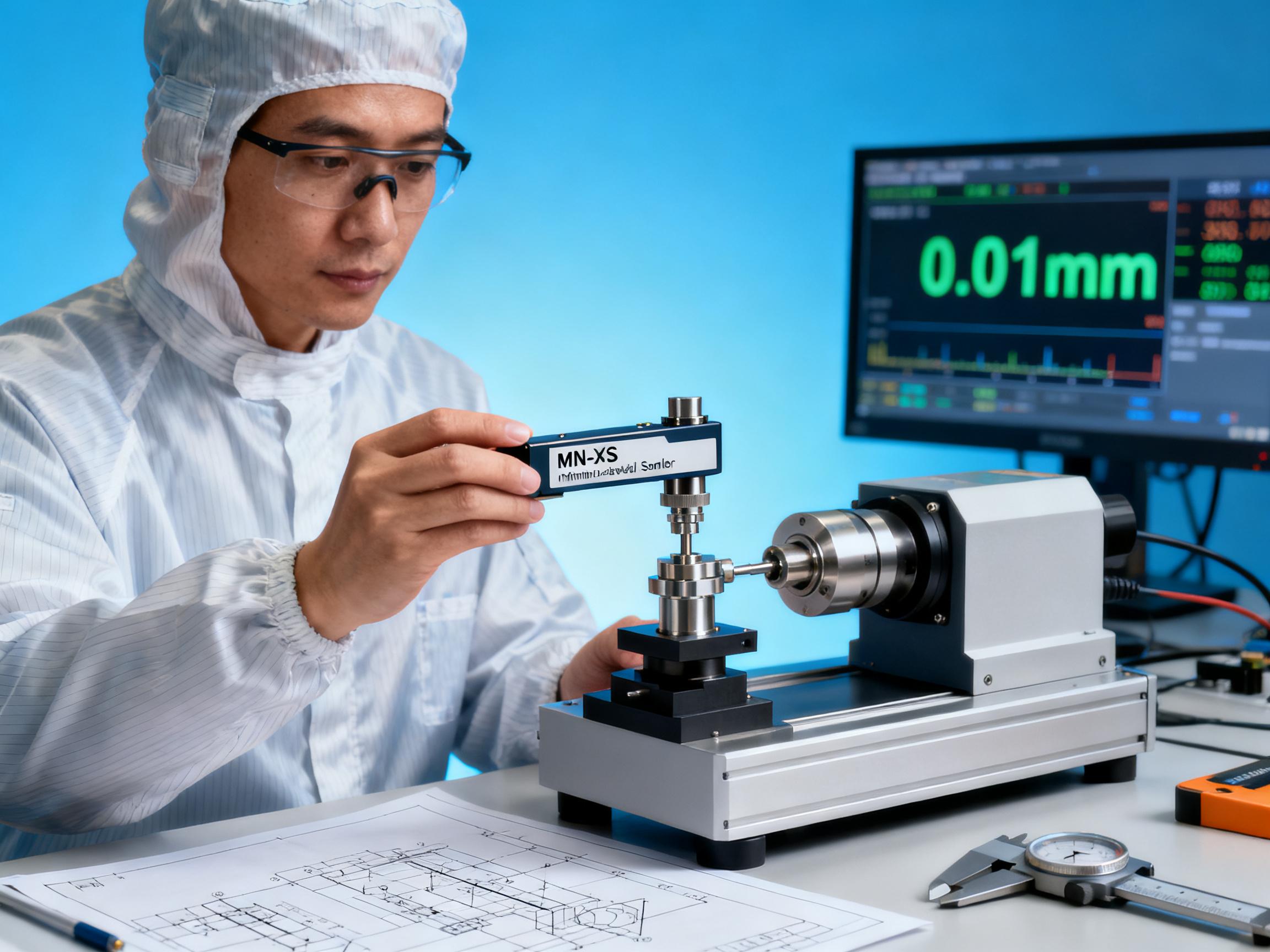MN-XS微型位移传感器如何实现0.01mm精度？核心技术解析