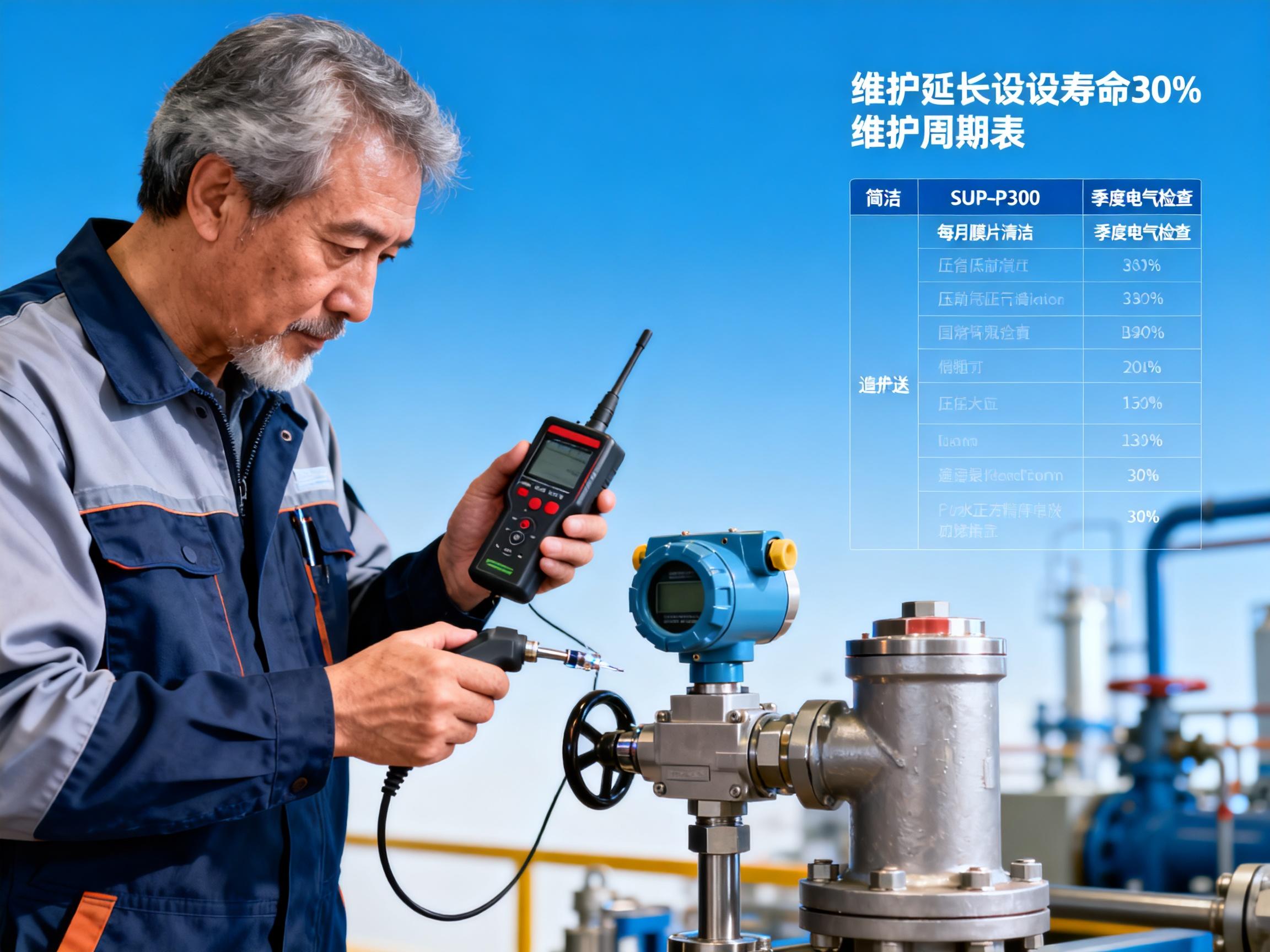 SUP-P300压力变送器维护保养周期表，延长设备寿命30%