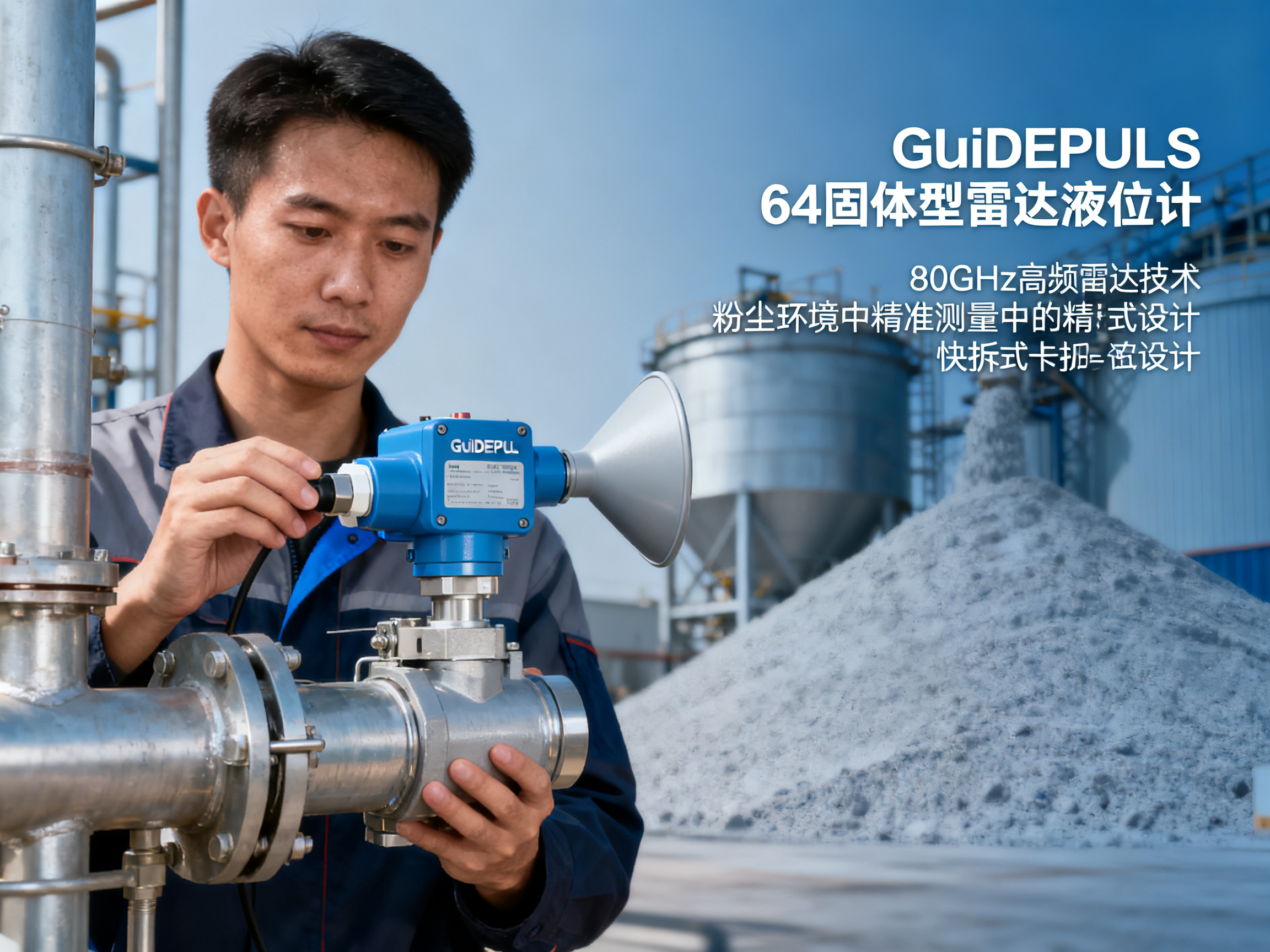 2023年工业级雷达液位计采购指南：GUiDEPULS 63与64固体型性能参数深度解析