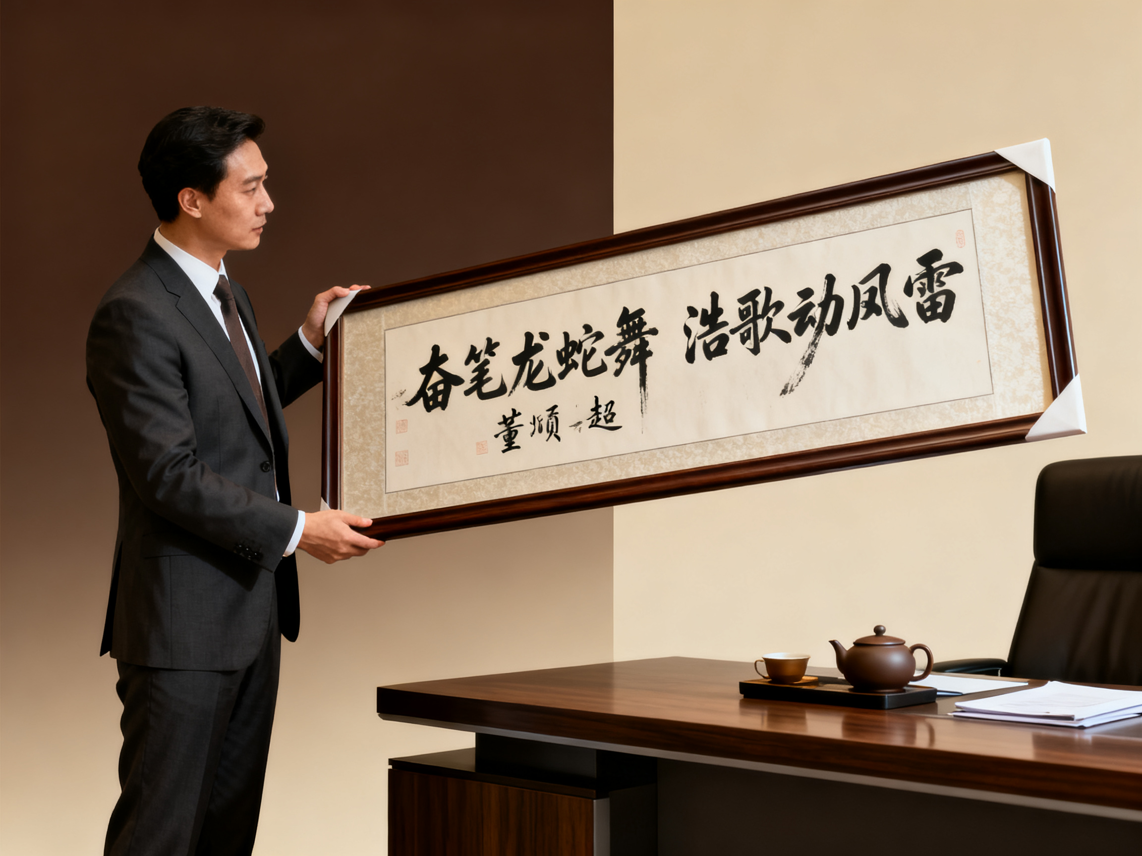 商务礼品新选择：为什么董颀超书法作品是最佳收藏品？