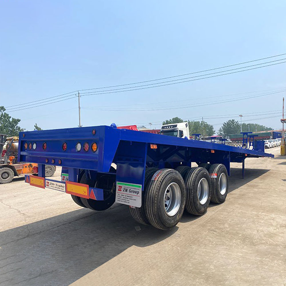 3 Axle Flat Deck Truck Trailer