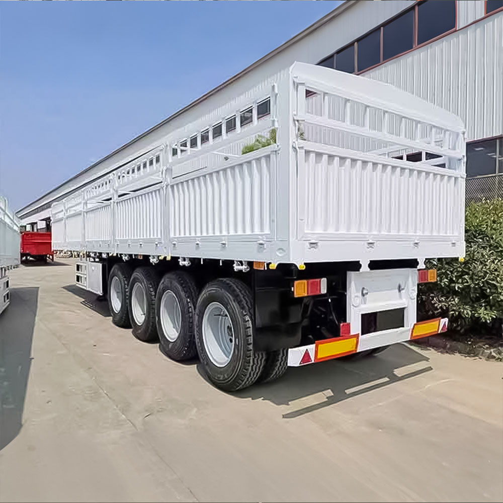 Remorque de camion de clôture à 4 essieux