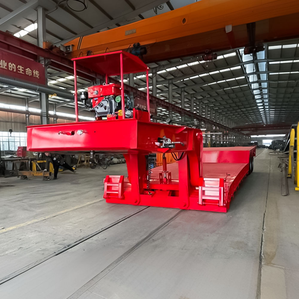 3 محور قابل للإزالة عنق الإوزة منخفضة مقطورة