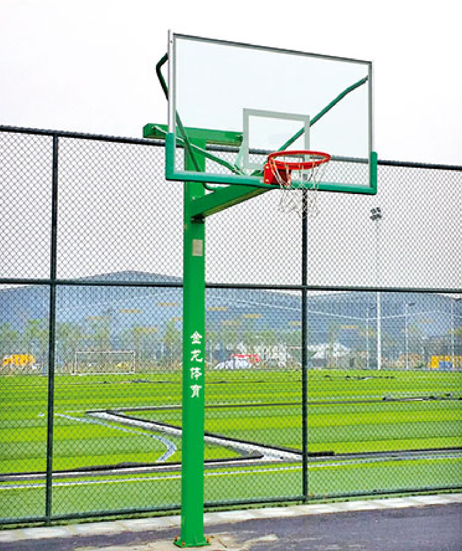 JL-A-011 地埋式方管篮球架