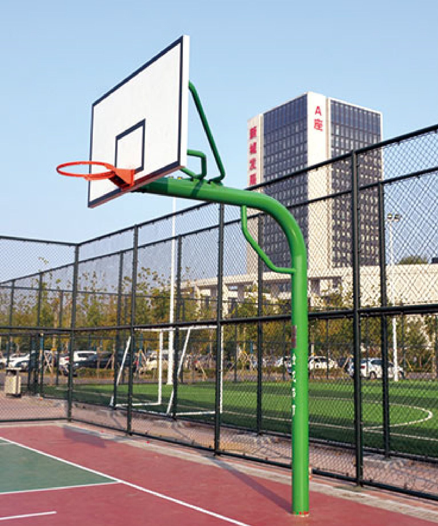 JL-A-012 地埋圆管篮球架
