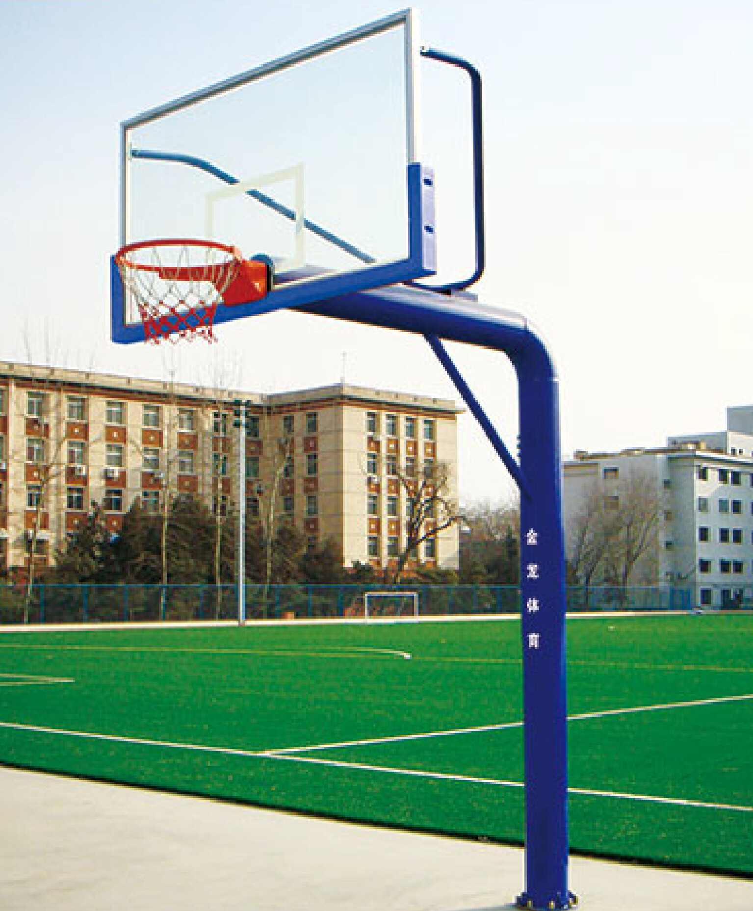 JL-A-013 地埋圆管篮球架