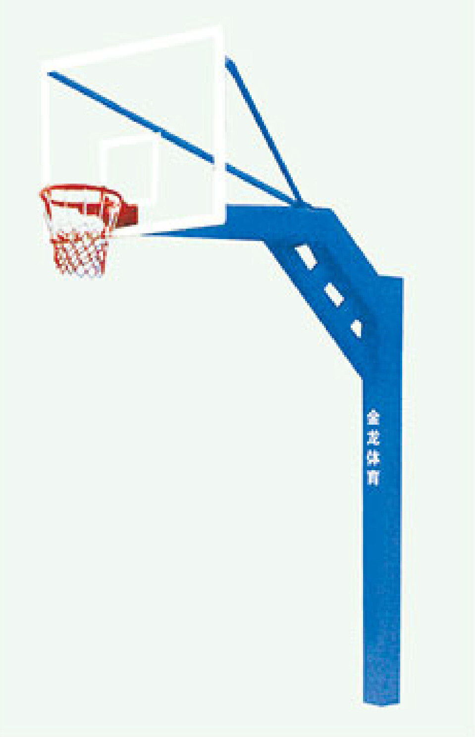 JL-A-024 地埋式方管篮球架