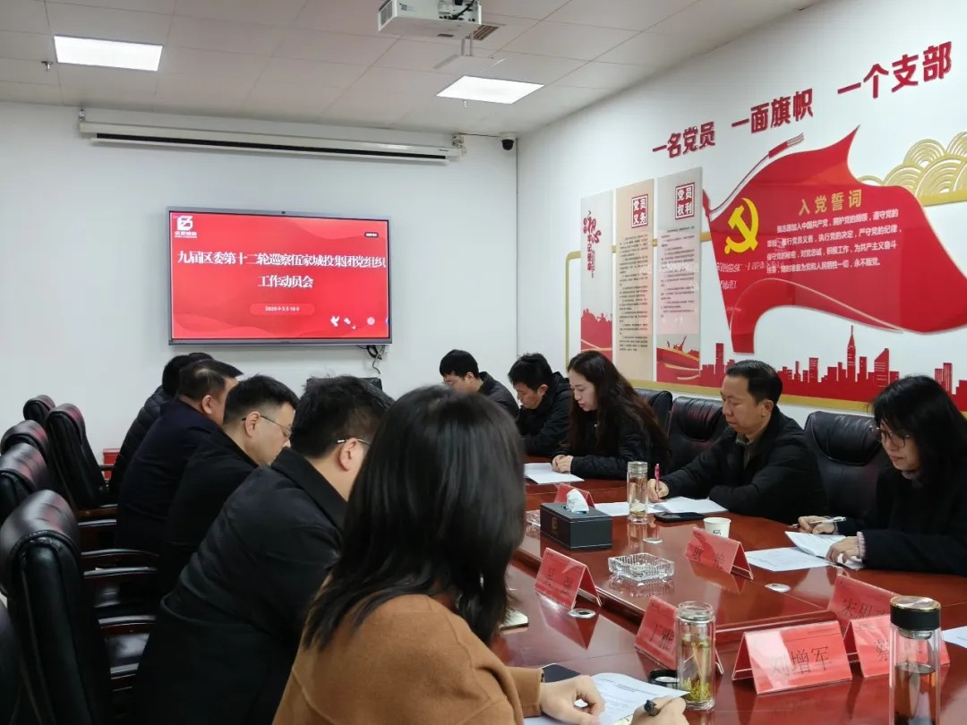 640 伍家城投集团召开区委巡察“回头看”动员会