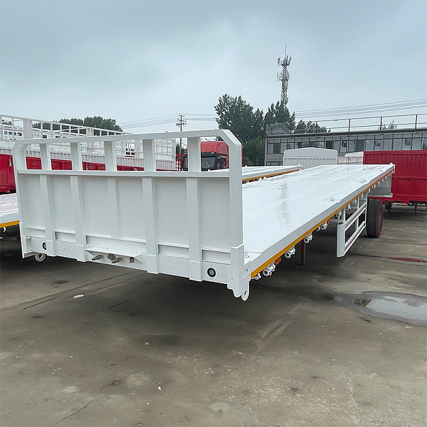 白色平板半挂 (30)