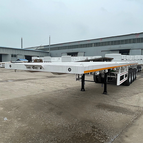 白色平板半挂 (8)