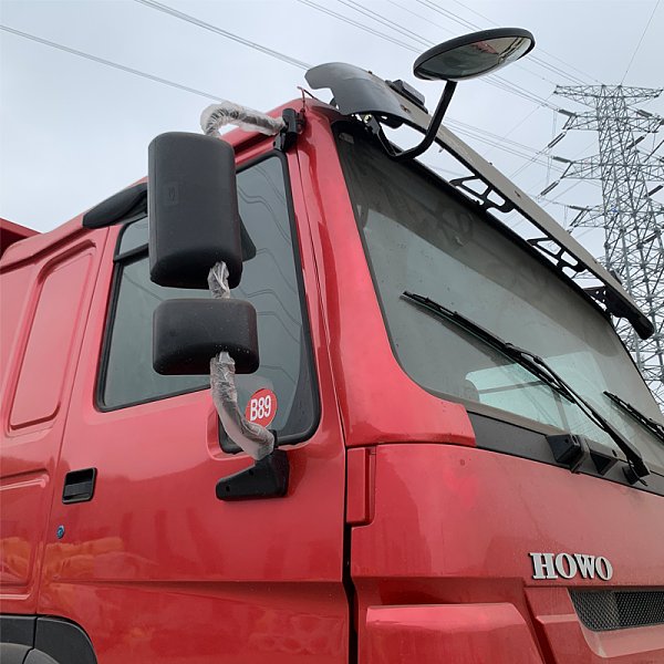 豪沃6x4自卸红色详情12