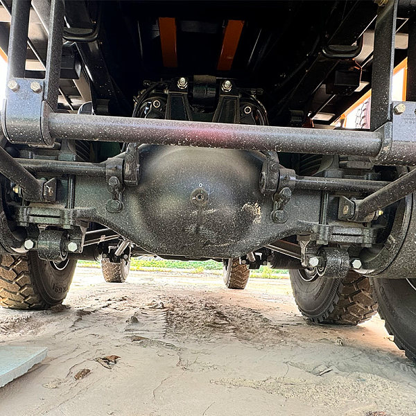 陕汽6x6自卸黄色详情1