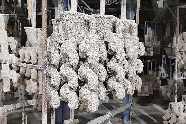 Текущее производство на нашем литейном заводе по выплавляемым моделям