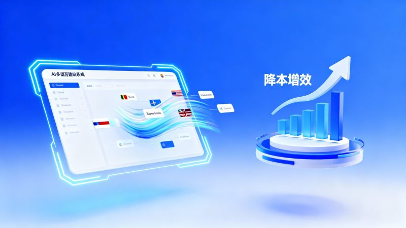 كيف يمكن لنظام مواقع الويب متعدد اللغات بالذكاء الاصطناعي 2024 أن يخفض تكاليف إنشاء مواقع التجارة الخارجية؟