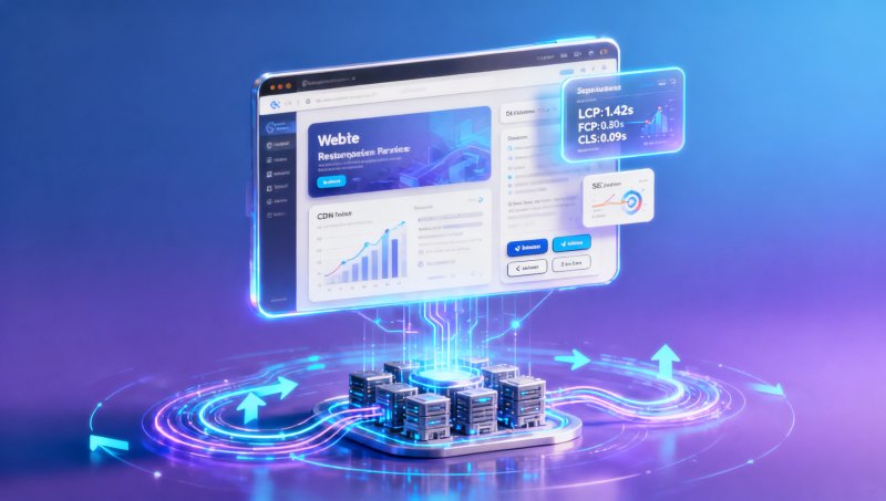 تسريع الموقع وتحسين الأداء: CDN المدمج في EasyStore + استراتيجية التحميل المسبق المختبرة | تحسين LCP بنسبة 41%، تقليل FCP إلى 0.8 ثانية