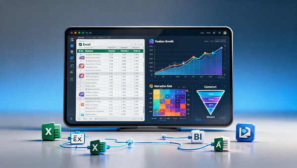 كيفية تحليل البيانات في عمليات وسائل التواصل الاجتماعي؟ بناء لوحة بيانات منخفضة التكلفة باستخدام برنامج Excel وأدوات ذكاء الأعمال.