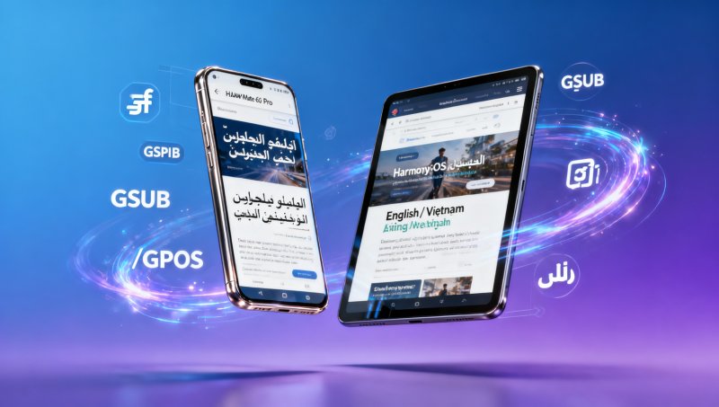 هل يمكن لموقع التجارة الخارجية متعدد اللغات التكيف مع أطراف متعددة؟ نتائج اختبار توافق عرض الخطوط متعددة اللغات في نظام Huawei Hongmeng