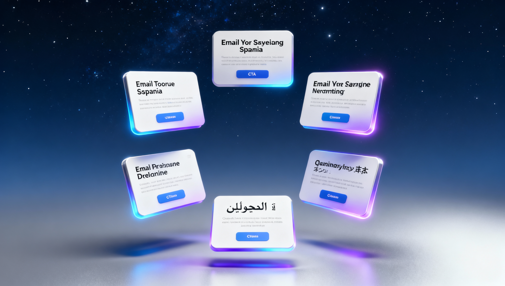 هل تتضمن أسعار منصة تسويق SaaS مكتبة قوالب بريد إلكتروني متعددة اللغات؟ النسخة القياسية تحتوي مسبقًا على 6 مجموعات من القوالب المحلية (الإنجليزية/الإسبانية/الفرنسية/الألمانية/العربية/اليابانية)