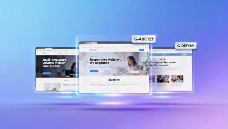 منصة SaaS العالمية لإنشاء المواقع - هل تسمح بتكوين GA4 بشكل مستقل لإصدارات اللغات المختلفة؟ تجنب تلوث البيانات الناتج عن خلط UA مع GA4