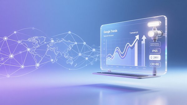 易营宝AI拓词是否支持结合Google Trends热度加权？某灯具客户TOP50词转化率分析