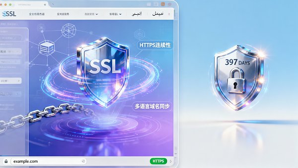 SSL证书有效期设置为2年，但浏览器厂商已逐步缩短最大信任周期——2026年最长仅支持397天