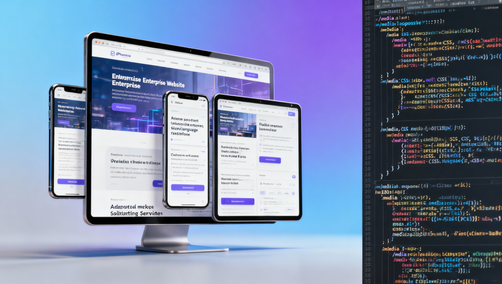 هل يمكن لموقع التجارة الخارجية متعدد اللغات أن يكون متوافقًا مع أجهزة متعددة؟ النقطة الأساسية ليست في إطار الواجهة الأمامية، بل في إعداد نقاط توقف استعلام الوسائط