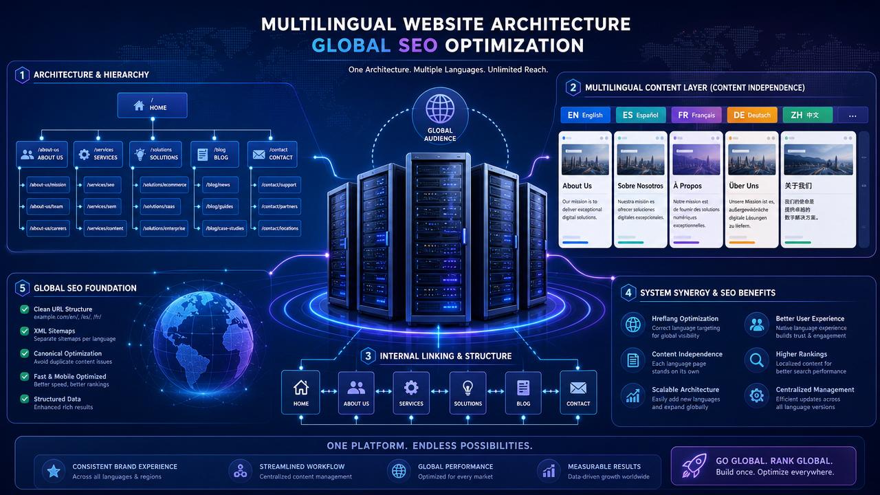 هل سيؤثر موقع التجارة الخارجية متعدد اللغات على SEO، المفتاح يكمن في البنية