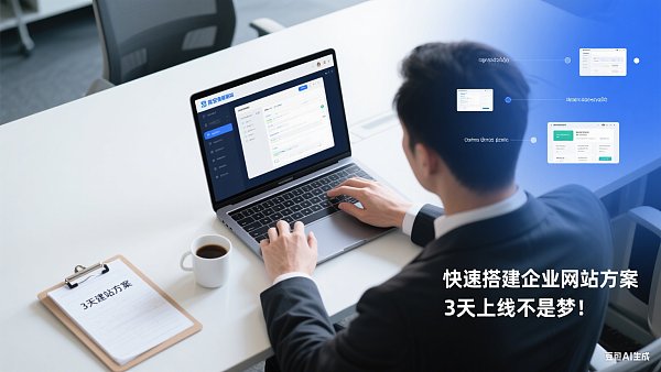 Solution de création rapide de site web d'entreprise : Mettre en ligne en 3 jours n'est pas un rêve !