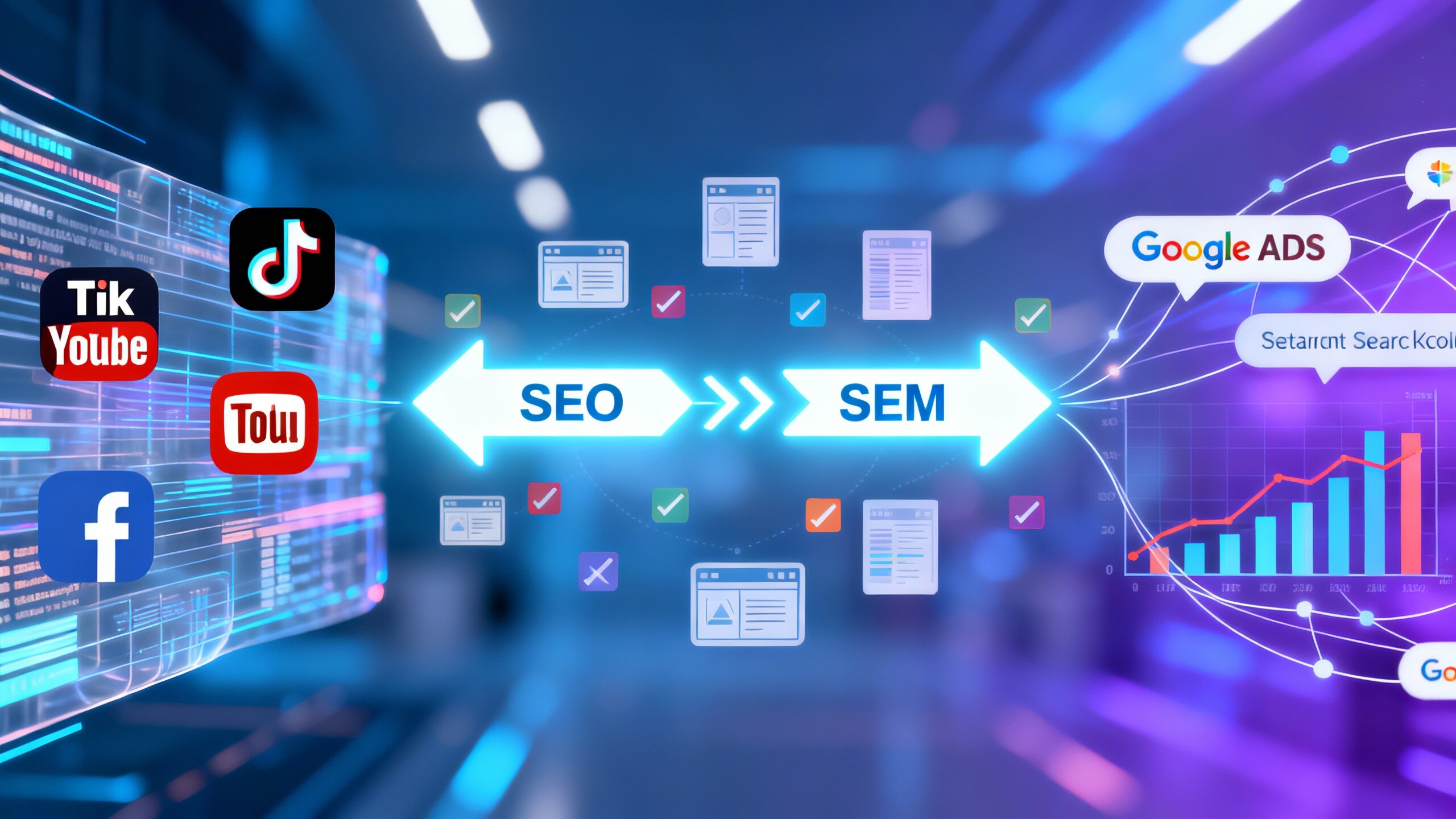 Combinaison d'acquisition de trafic B2B : intégration pratique du marketing sur les réseaux sociaux TikTok/YouTube/Facebook avec l'optimisation Google Ads Combinaison d'acquisition de trafic B2B : intégration pratique du marketing sur les réseaux sociaux TikTok/YouTube/Facebook avec l'optimisation Google Ads