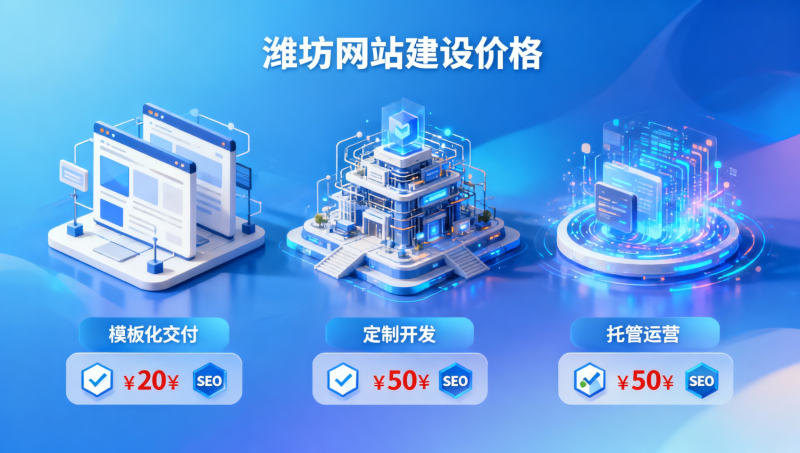 Comparaison des prix du développement de sites web à Weifang : analyse des coûts de trois modèles de prestation pour 2026