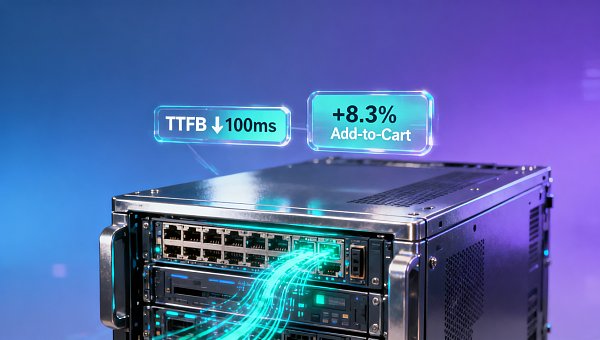 站点加速技术对转化率的影响有多大？某跨境电商官网实测：TTFB每降低100ms，加购率提升8.3%