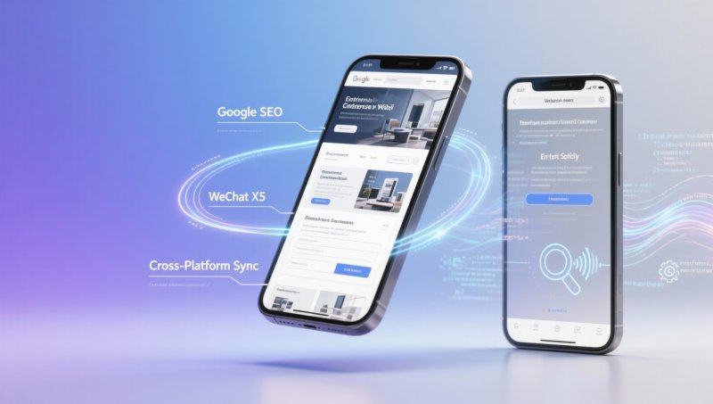 L'outil d'optimisation SEO de Google indique que le site est « adapté aux mobiles », mais le navigateur intégré à WeChat affiche toujours une mise en page incorrecte.