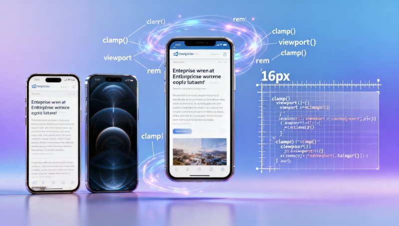 L'outil d'analyse du site web affiche un « score de compatibilité mobile de 98 », mais le taux de rebond réel sur les appareils mobiles dépasse 75 % — le problème réside dans la logique de mise à l'échelle des polices.