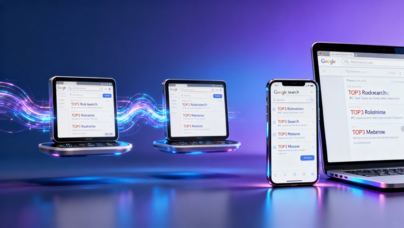 Les entreprises d'optimisation des moteurs de recherche s'engagent pour un 'classement en première page', mais ne précisent pas s'il s'agit du PC ou du mobile, ce dernier représentant 68% des recherches.
