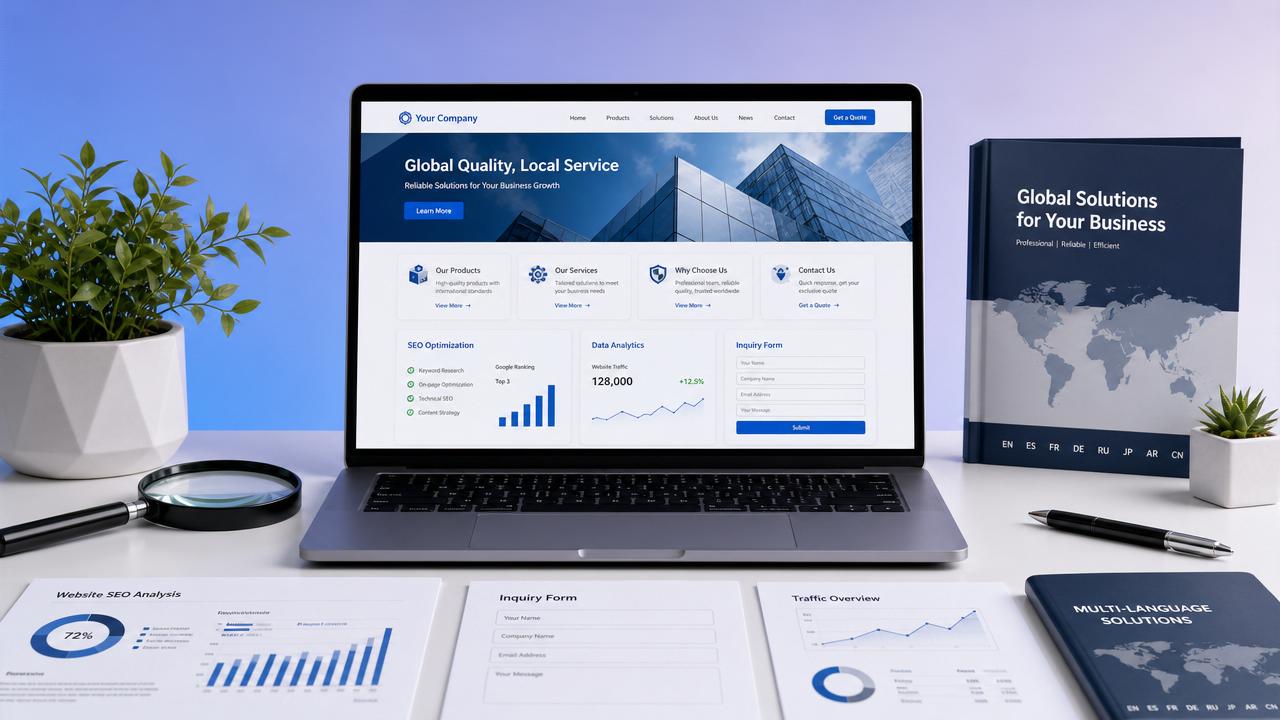 Qu'est-ce qu'un site web de marketing international ? Analyse des différences fondamentales avec un site web vitrine