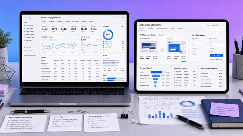 Stratégies de publicité Google pour le B2B export : comment coordonner les mots-clés, les types de correspondance et le suivi des conversions