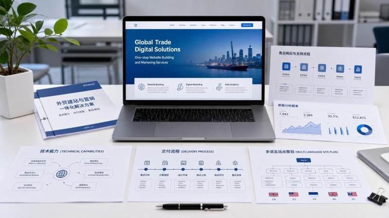 Que faut-il examiner lors de la comparaison des prestataires de création de sites web pour le commerce extérieur ? Liste de contrôle des capacités techniques, du processus de livraison et de la réactivité après-vente