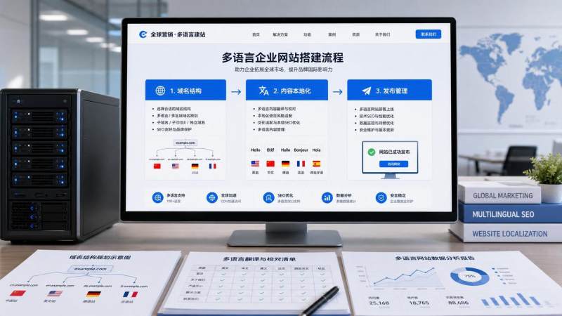 Quels sont les processus de création d’un site web multilingue？Étapes clés de la structure de domaine à la traduction et à la publication