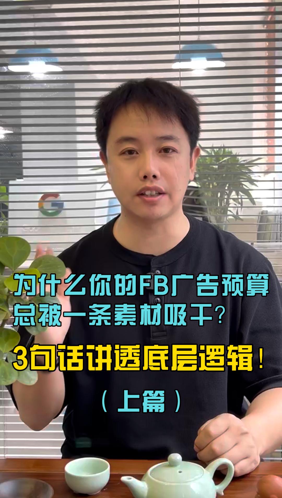 为什么你的FB广告预算总被一条素材吸干？3句话讲透底层逻辑！