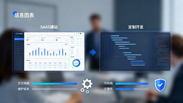 Comparación entre la construcción de sitios web SAAS de EasyYunbao y el desarrollo personalizado: Evaluación del tiempo de entrega, costos de mantenimiento y confiabilidad