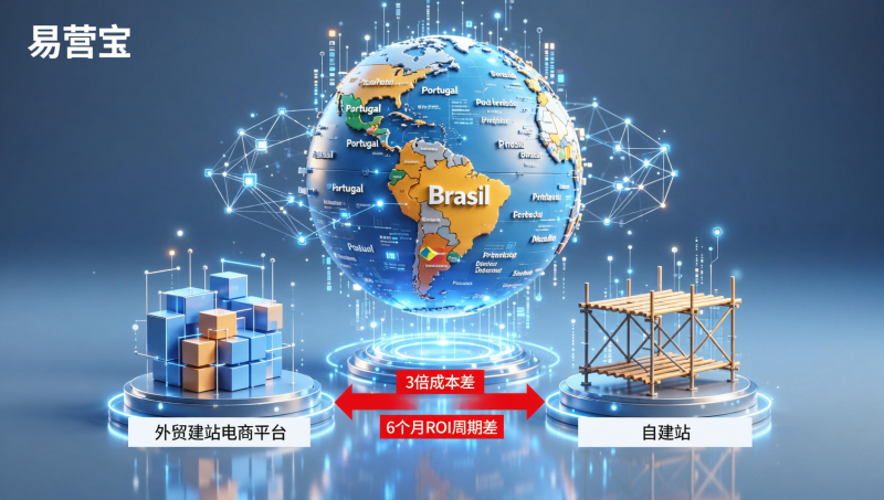 Plataforma de comercio electrónico para sitios web de comercio exterior vs. sitio web autoconstruido: ¿Cuál es más adecuado para el mercado de habla portuguesa? Cálculo de costos y ROI