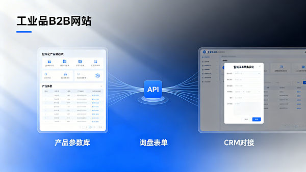 Construcción de sitios web en Suzhou adaptada a escenarios B2B de productos industriales: 5 interfaces esenciales para bases de datos de parámetros de productos, formularios de consulta e integración con CRM