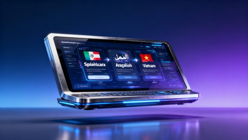 ¿Puede un sitio web multilingüe para comercio exterior mejorar la tasa de conversión? Los sitios en español tienen un tiempo de permanencia 2.3 veces mayor que los sitios en inglés.