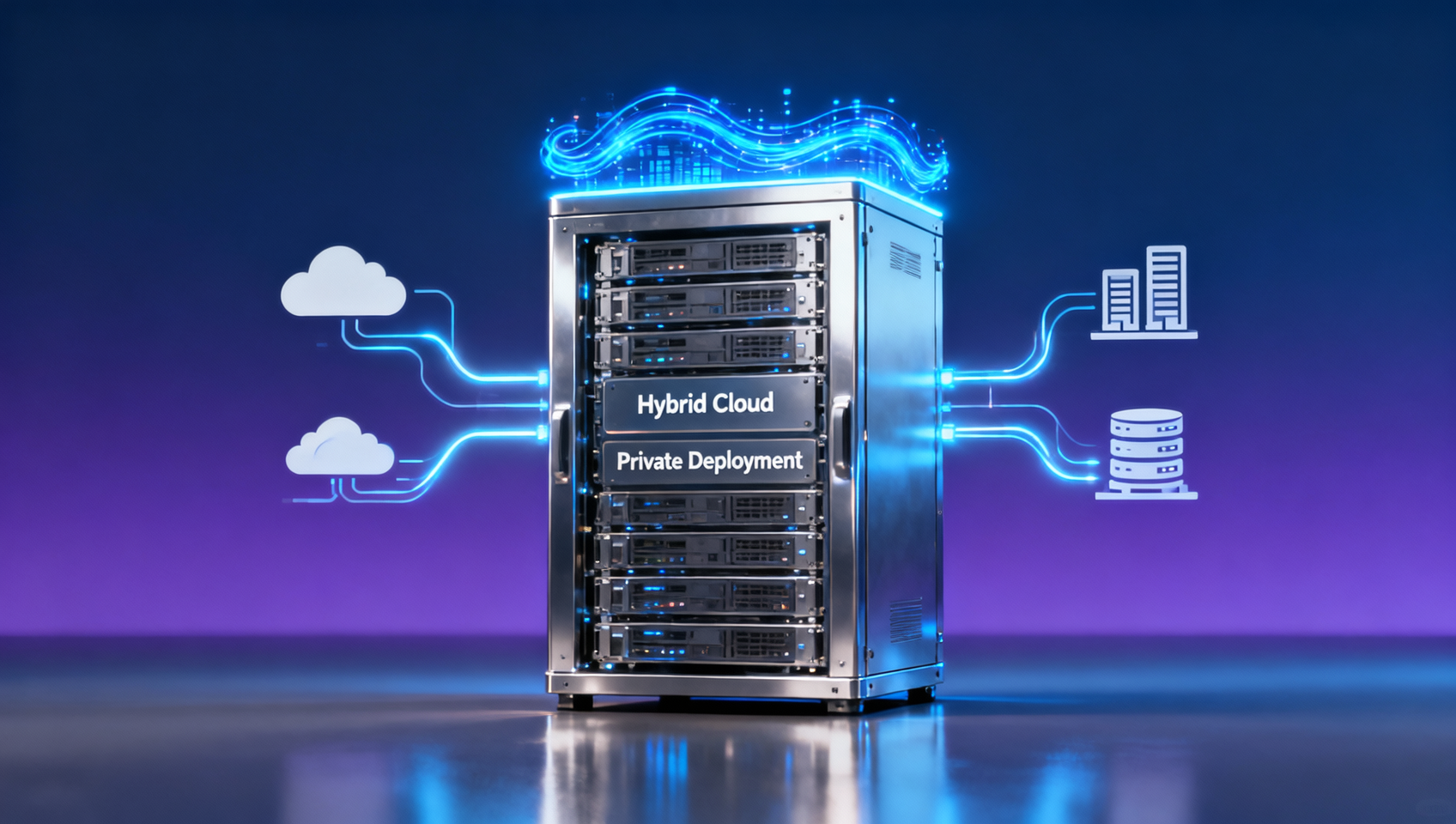 Proveedor global de plataforma SaaS para creación de sitios web, ¿admite implementación privada o arquitectura de nube híbrida?