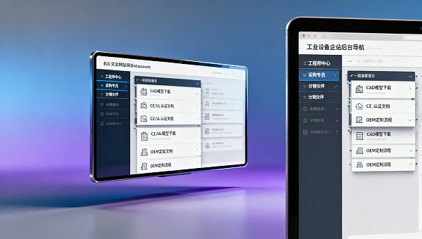 网站设计风格选极简风就一定高级？B2B工业设备站实测繁复导航反而提升询盘率