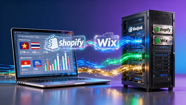 建站平台海外广告投放效果对比：Shopify与Wix在东南亚市场的CTR差距有多大？