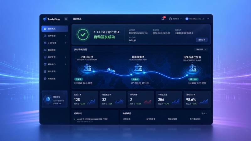 Entran en vigor las normas de origen actualizadas del RCEP: las tiendas online B2B deben admitir la emisión automática de certificados e-CO y la asignación de nodos logísticos