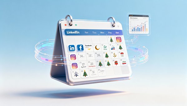 Calendario de contenidos para redes sociales de comercio exterior