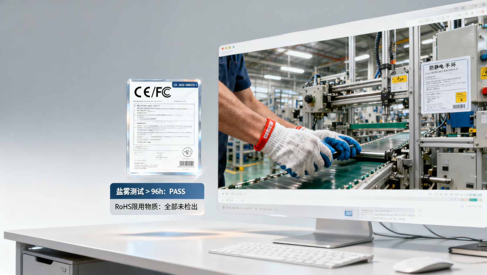 ¿Cómo puede el diseño de la página de producto de un sitio web de comercio exterior mejorar la confianza? Ubicación de los iconos de certificados CE/FCC, proporción de fotos reales de fábrica, método de integración de informes de pruebas de terceros ¿Cómo puede el diseño de la página de producto de un sitio web de comercio exterior mejorar la confianza? Ubicación de los iconos de certificados CE/FCC, proporción de fotos reales de fábrica, método de integración de informes de pruebas de terceros